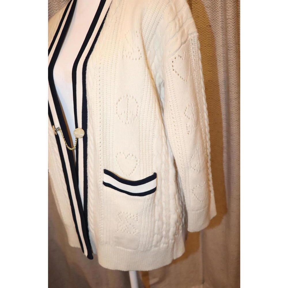 Sandro Pointelle Cardigan, size XS (oversized) NWT - Picture 2 of 6